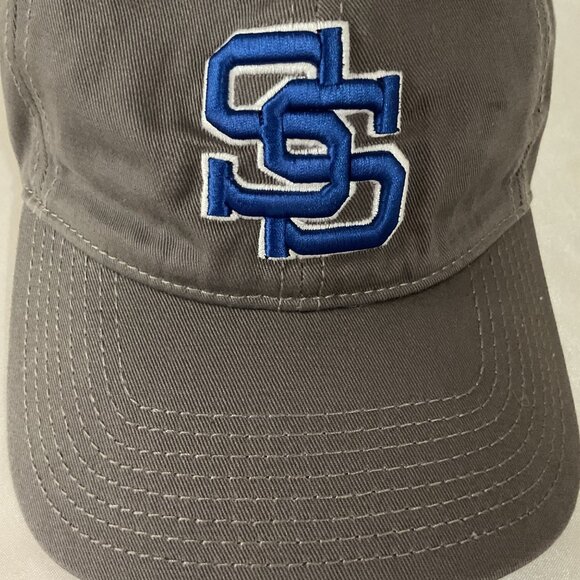 The Game Adjustable Baseball Cap With Embroidered SS Logo Gray & Blue One Size - Picture 2 of 6